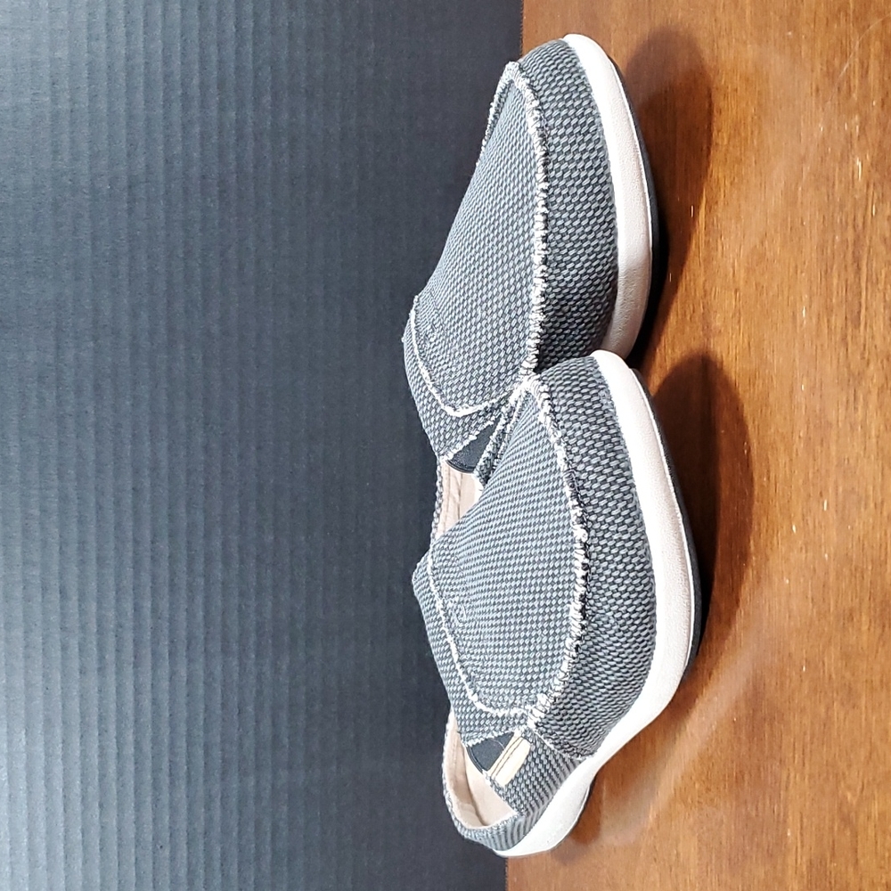NEW Men's Gecko Man Grey Canvas Slippers Comfort Lined House Shoes